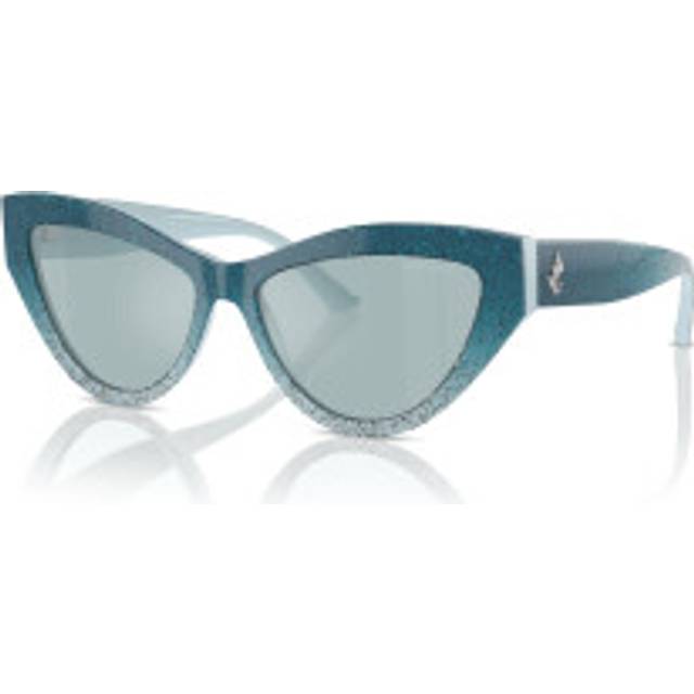 Jimmy Choo JC5004 Sunglasses 50497C Azure Gradient Glitter
