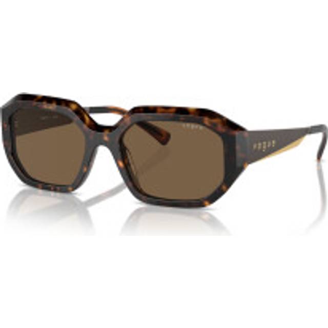 VOGUE EYEWEAR Kvinna VO5554S W65673 Solglasögon Acetat Brun Brun Geometrisk Normal