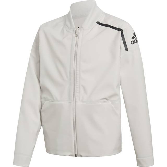 Adidas Girls Z.N.E. Reversible Bomber Jacket Colour: Chalk, Size: 7-8 years