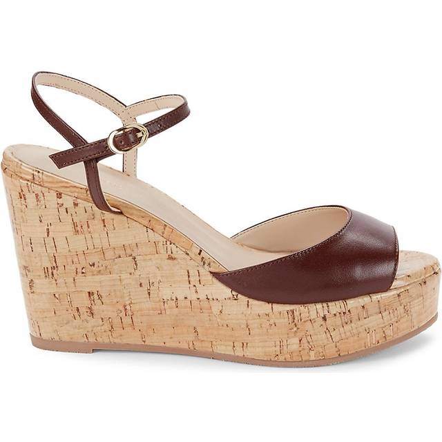 Stuart Weitzman Palmina Leather Wedge Sandal