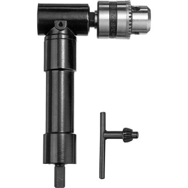 (Iron chuck) Right Angle Bend Extension 90 Degree Cordless Drill Attachment Adapter Drill Adapter Chuck