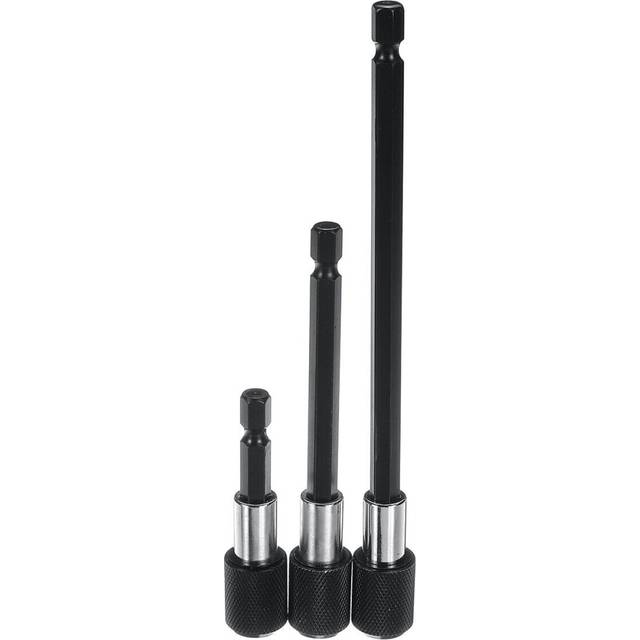 (C) 7Pcs Extension Bar Impact Socket Square Hex Shank Socket Adapter Drill Bit