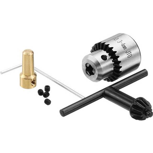 0.3-4mm Micro Motor Drill Chuck Clamp With Key and 2.3mm Shaft Connecting Rod