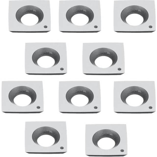 10pc Square Carbide Insert 4-Edge 15x15x5mm For Lathe Wood Turning Blades Tool W/Box