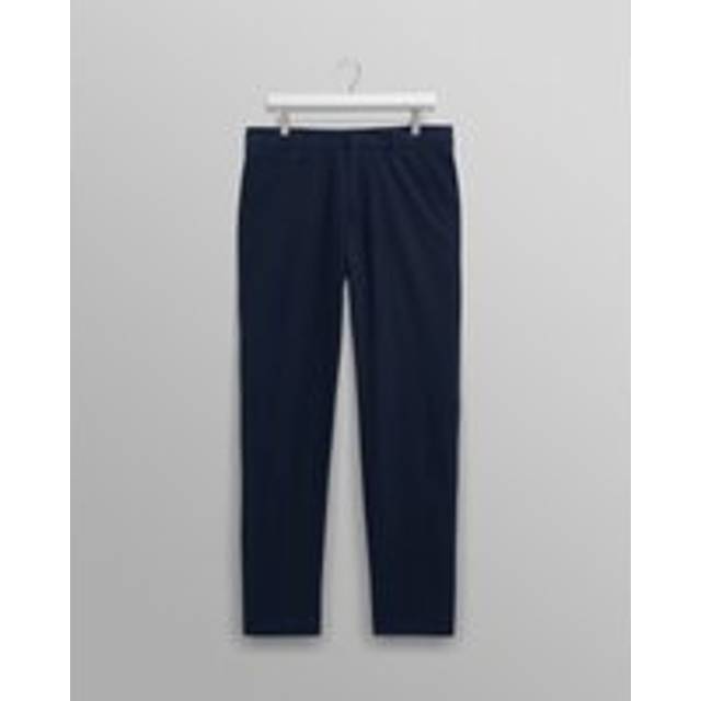Wax London Mens Navy Alp Seersucker Trouser - W30