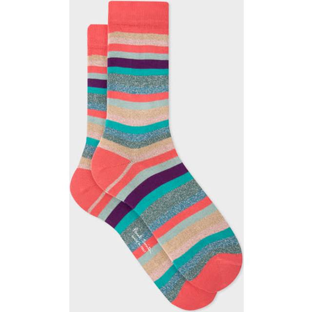 Paul Smith Women's Multicolour Glitter 'Swirl Stripe' Socks - One Size