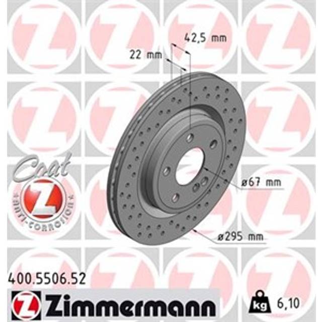 Brake Disc SPORT BRAKE DISC COAT Z 400.5506.52 Zimmermann 400550652