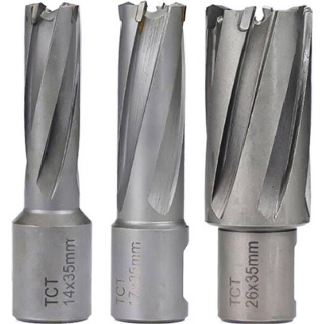 (17mm) TCT Annular Cutter 13/14/16/17/18/26/32mm Carbide Tip Magnetic Drill Bit Weldon Shank Hollow Core Hole Saw Cutter