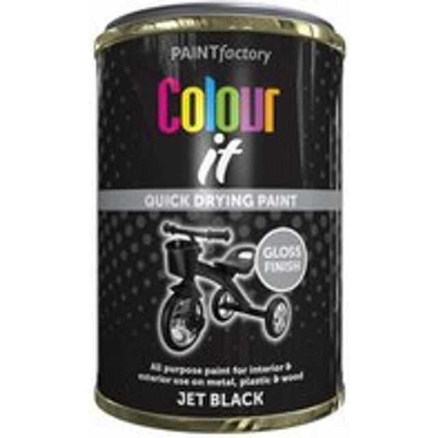 300ml Colour It Paint Tin Quick Drying Interior Exterior Home Black Gloss Finish
