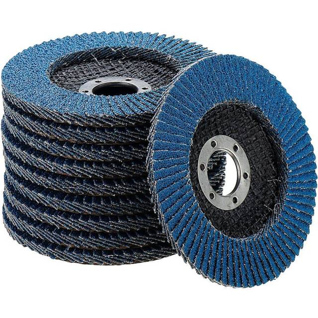 (120#) 10Pcs 115mm 4.5 Inch Premium Zirconia Flap Disc Grinding Wheel 40-120 Grit Angle Grinder Disc