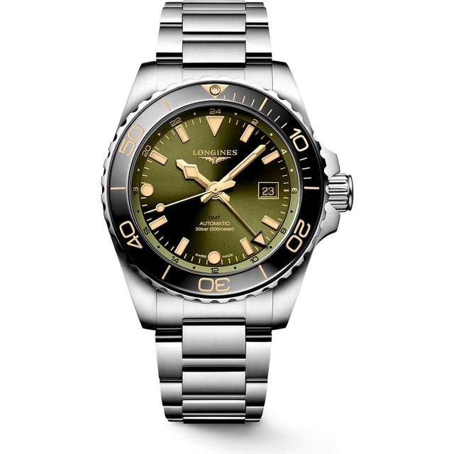Longines Mens Sunray Green L3.890.4.06.6 Hydroconquest Stainless-steel Automatic Watch 1 Size - Sunray green