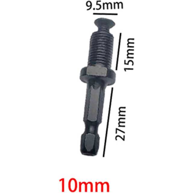 (Hex Shank) Round Shank Hexagonal Post Chuck Drill Bit High Carbon Steel Male Steel Shank Adapter Thread, With Screws, For Electric Hammer Adapter