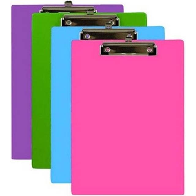 Bazic 1829 PVC Standard Clipboard with Low Profile Clip  Bright Color  Case of 48
