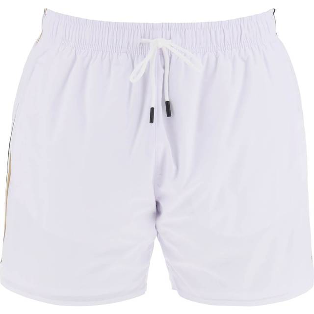 Boss Iconic Swim Shorts - White