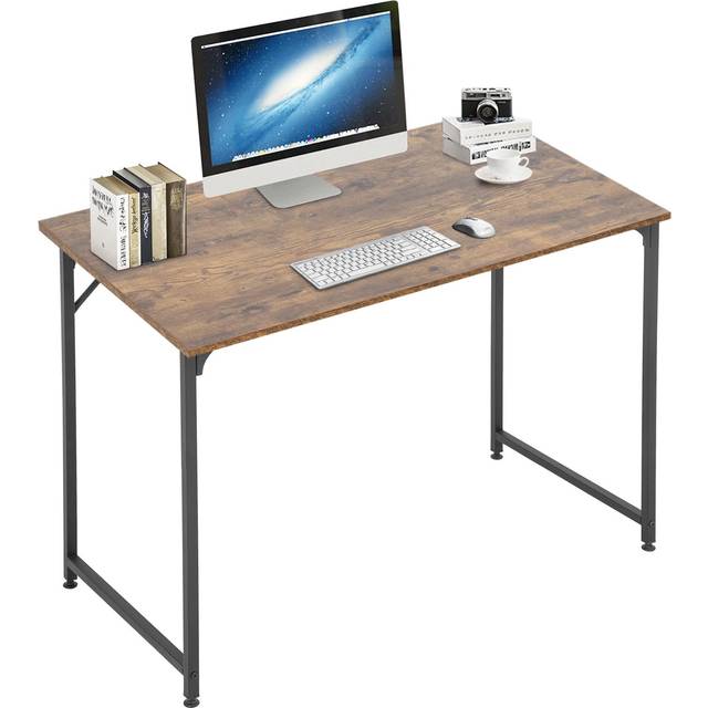 Sturdy Desk Computer Desk Home Office Desk Small Desk Multi-Function Writing Table Student Art Modren Simple Style PC Wood and Metal Desk Workstation