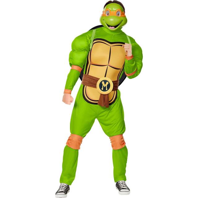 InSpirit Designs Teenage Mutant Ninja Turtles Adult Classic Michelangelo Costume Deluxe | Officially licensed | Cosplay costume | Group cost