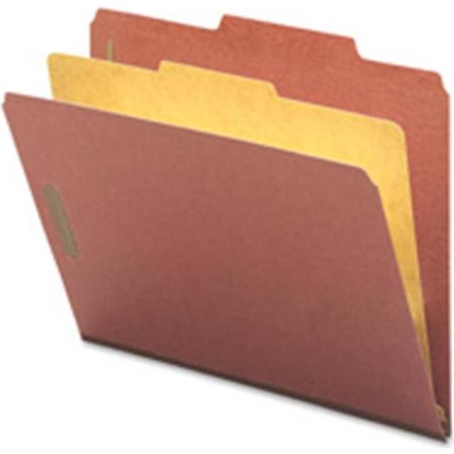 Smead Manufacturing Company SMD18775 Folders- Legal- 1 Partition- 2in. Expansion- Legal- Red
