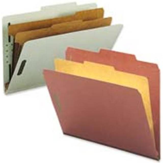 Smead Manufacturing Company SMD19075 Folders- Legal- 2 Partition- 2in. Expansion- Legal- Red