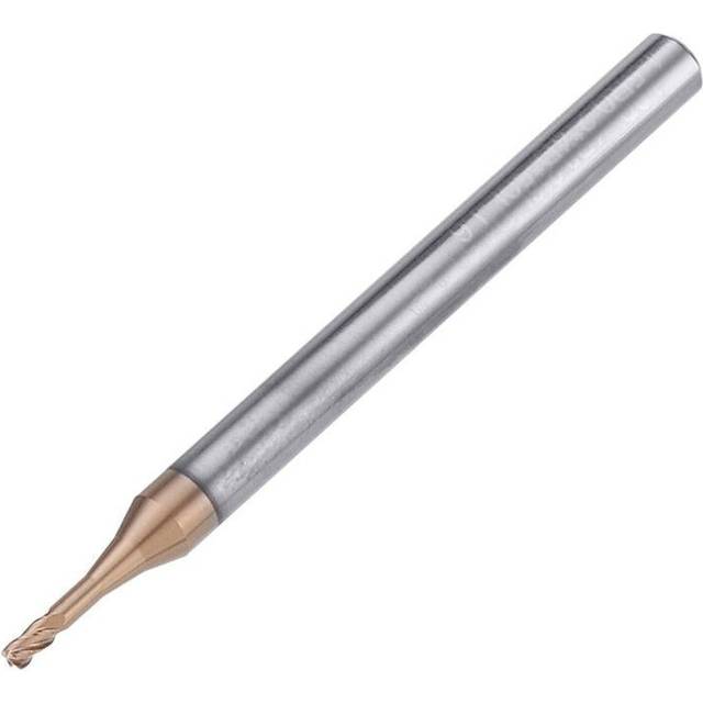 2 Flutes Ball Nose Long Neck End Mill D1.5 R0.2mm HRC60 Deep Notch Milling Cutter