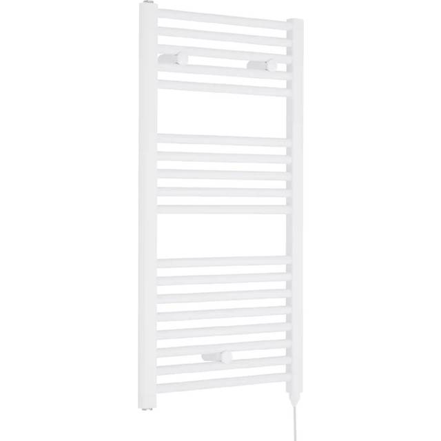 White straight 400 x 1600 heated towel rail warmer radiator rad 22mm d rail