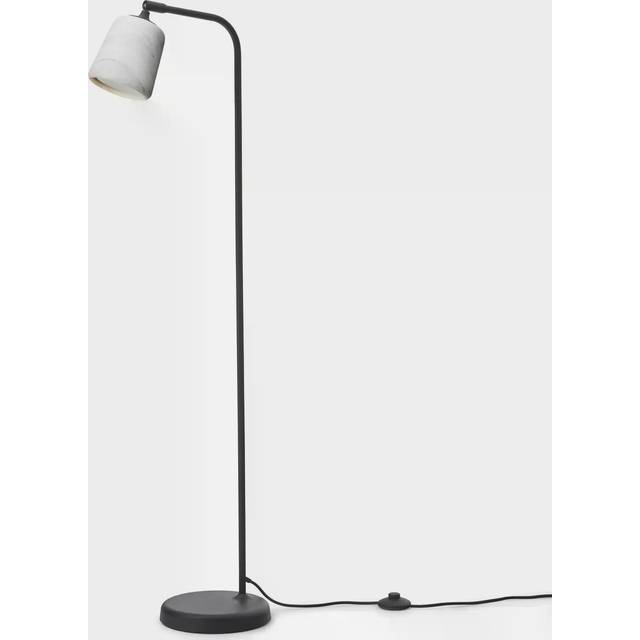 New Works - Material Floor Lamp - Golvlampa - White Marble - H125 x Ø23 cm