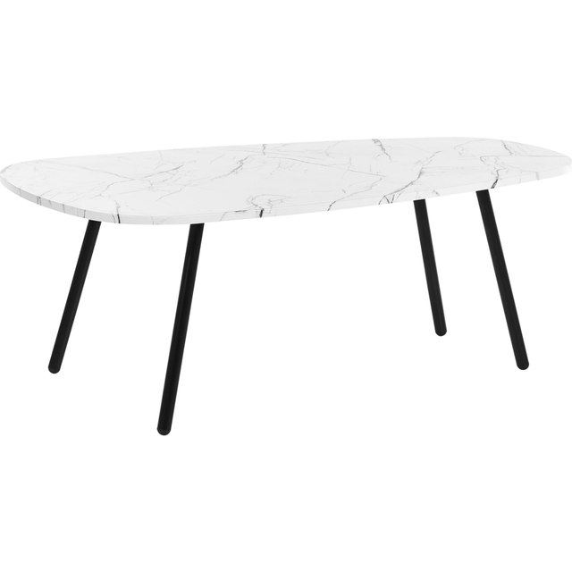 Soffbord Biddle - Vit,Svart