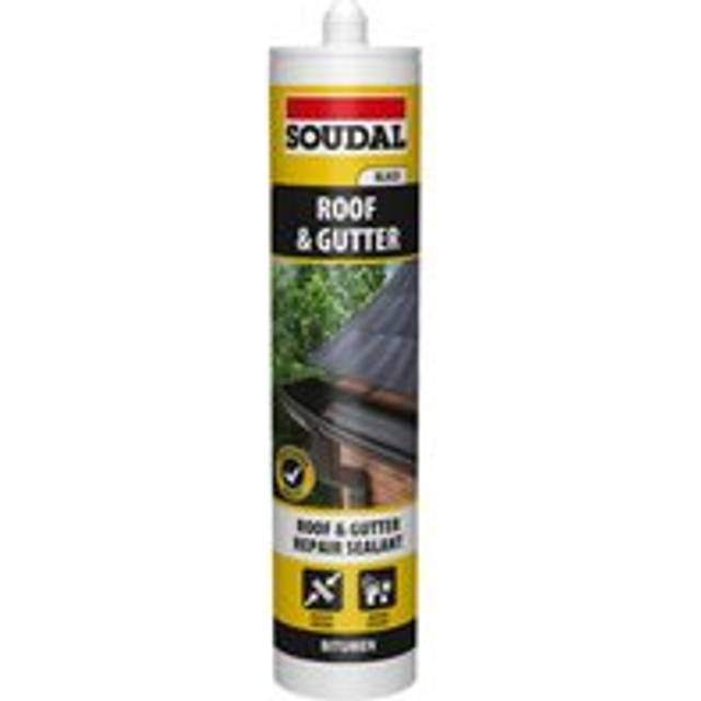 Soudal Roof & Gutter Sealant Black, Black