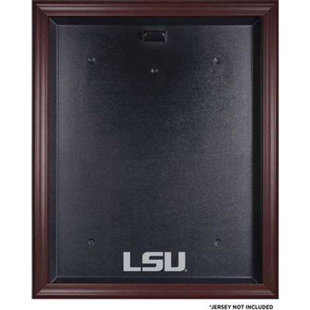 LSU Tigers Mahogany Jersey Logo Display Case with Mirror Back