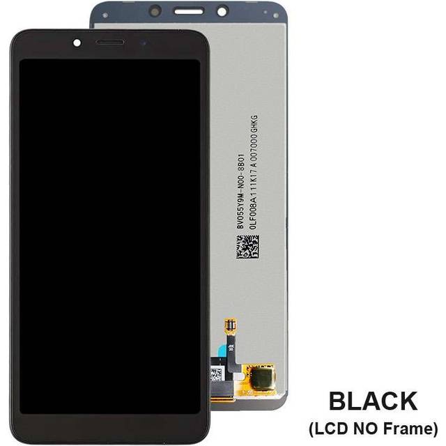 Original xiaomi redmi 6 redmi 6a lcd-skärm 5.45 "pekskärms digitizer med ram - Svart utan ram