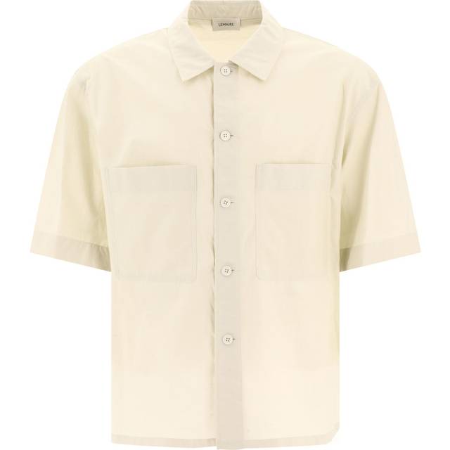 Lemaire, Skjorta, Herr, M, Bomull, Kortärmad pyjamasskjorta - beige (M)