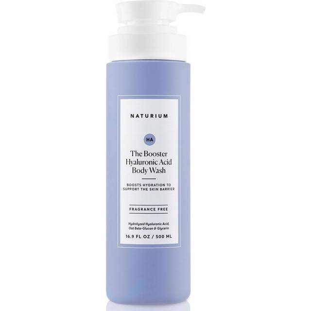 Naturium The Booster Hyaluronic Acid Body Wash  Hydrating & Moisturizing plus Minimizes Dryness  with Glycerin & Vitamin B5  16.9 oz