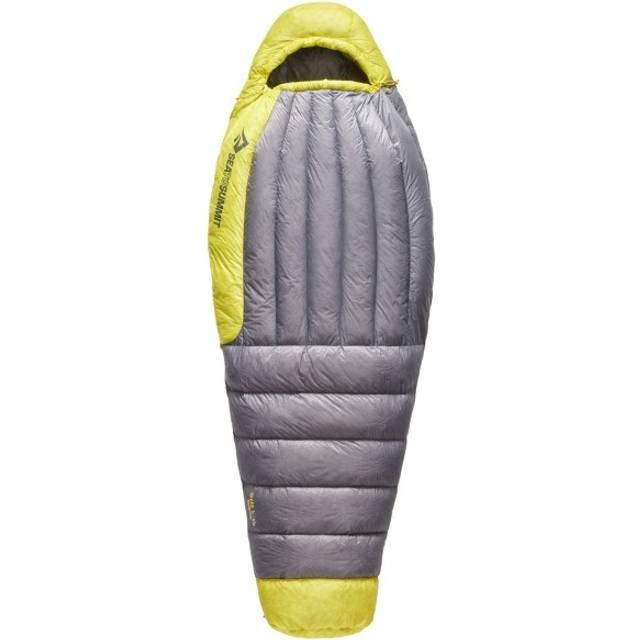Spark 7°C/45°F Down Sleeping Bag | Women's - Long / Grey/Yellow