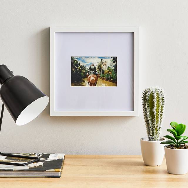 Oversized Mount Square Photo Frame - White