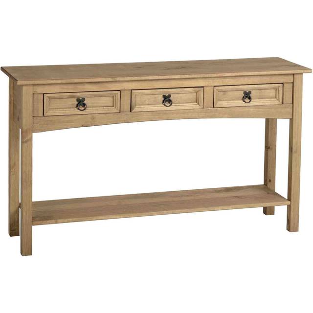 Corona 3 Drawer Console Table - Natural
