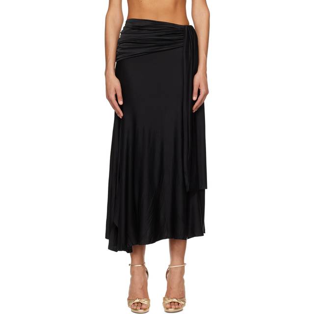 Rabanne, Kjol, Dam, S, Asymmetrisk satinkjol