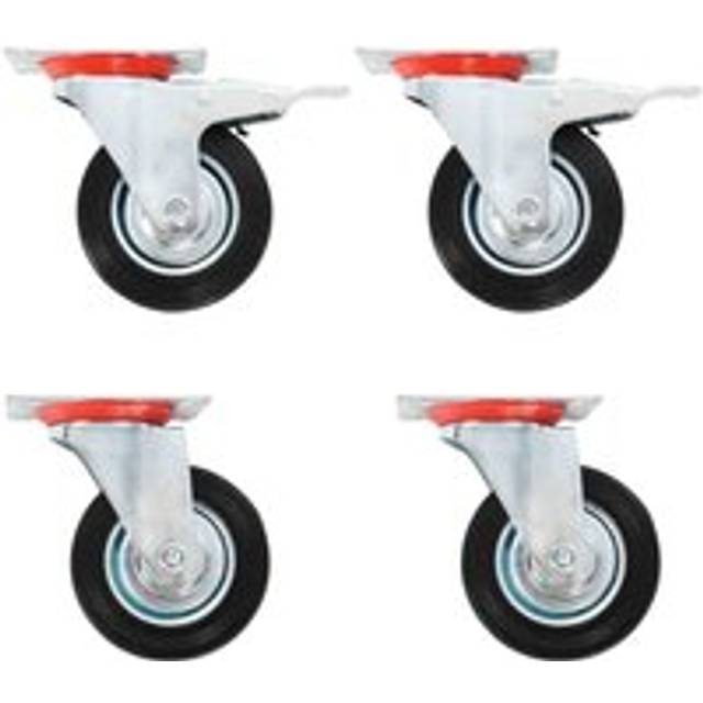 vidaXL 12 pcs Swivel Casters 100 mm