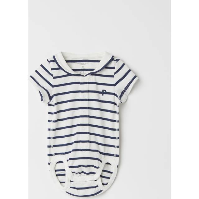 Breton Stripe Short Sleeve Babygrow - 1-2m x 56