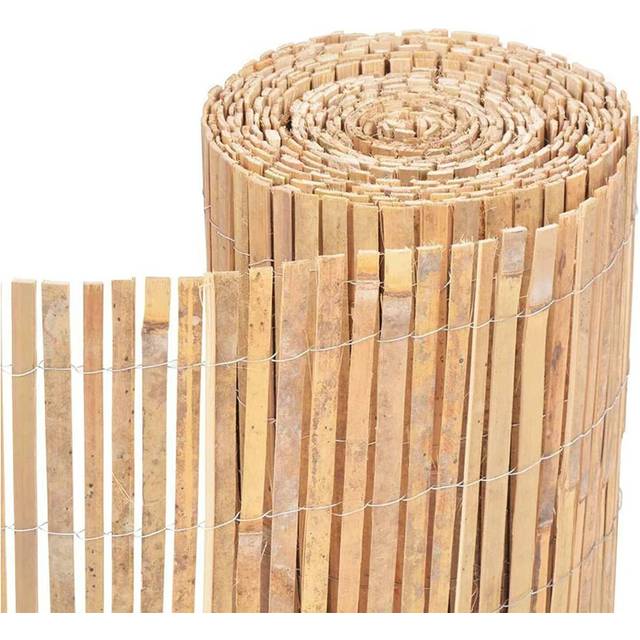 Natural Bamboo Slat Fencing Privacy Screening Rolls, Garden Trellis Fence Panels
