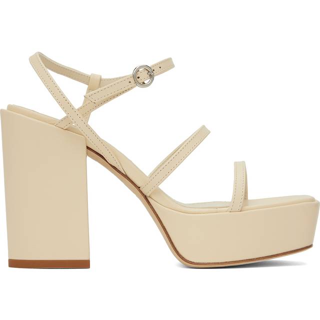 Aeyde Beige Katalin Heeled Sandals - Creamy - IT 41