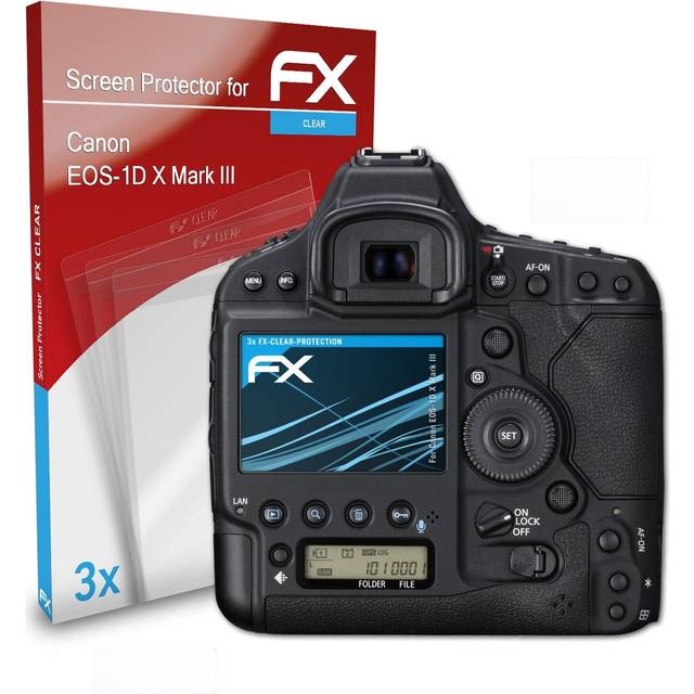Atfolix 3x Screen Protector For Canon Eos-1d X Mark Iii Clear