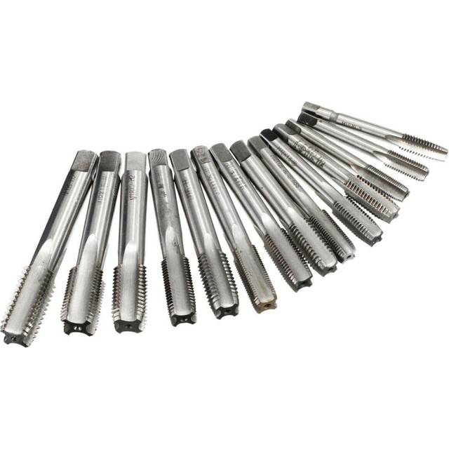 (M12, 1.5mm) HSS Metric Tap Right Hand Thread Drill Bit M10/M12/M14/M16/M18 Screw Tap