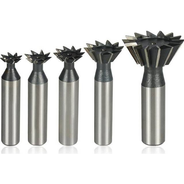 (12*45) 45 55 60 Degree Dovetail Milling Cutter CNC Planer Straight Shank High Speed Steel