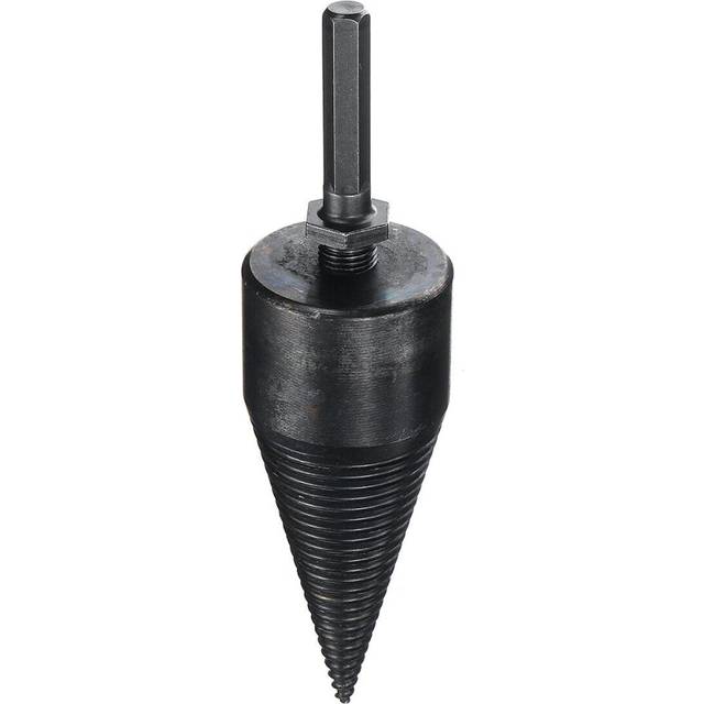 (Hexagonal) 45mm HSS Firewood Splitting Drill Bit Hard Wood Cone Splitter for Electric Hammer