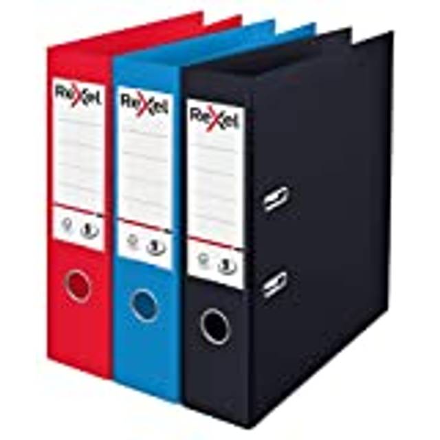 Rexel Choices Lever Arch File A4 Assorted 2 Rings 2115709 PP (Polypropylene) Pack of 3
