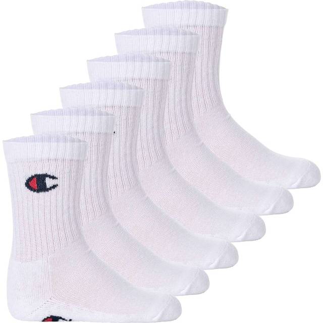 CHAMPION 6Pk Crew Socks |Vit |27/30