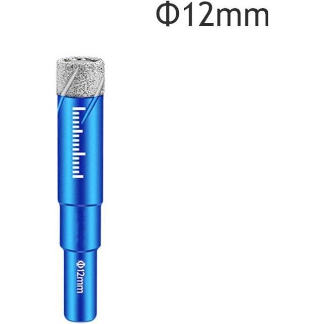 (10mm) 5Pcs 6-16mm Durable Diamond Coated Core Drill Bit Dry Drilling For Glass Marble Granite Quartz Porcelain Ceramics