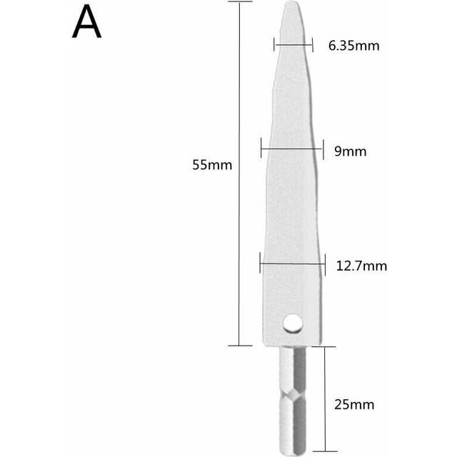 (6.35-9-12.7mm) Electric Tube Copper-aluminum Tube Expanding Hole Reamer Bit Quick Tube Expanding Tool