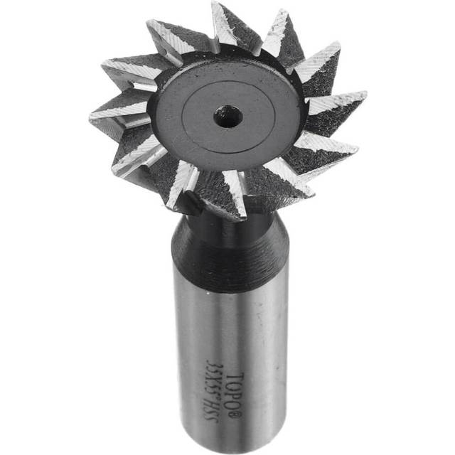 (30mm) 55 Degree 8-35mm Dovetail Groove HSS Straight Shank Slot Milling Cutter End Mill CNC Bit