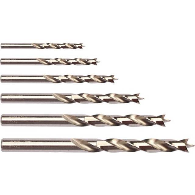 (9mm) 5/6/7/8/9/10mm Fully Ground High Spees Steel Brad Point Wood Drill Bit Kit Set Tool Woodworking Drilling