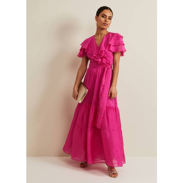 Phase Eight Petite Mabelle Maxi Dress, Fuchsia